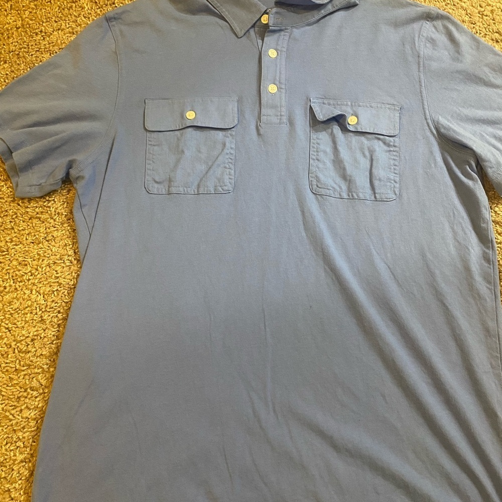 Michael Kors Blue Casual Button Down Shirt